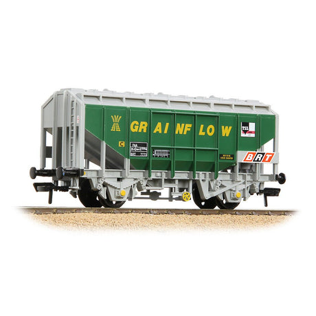 PRE - ORDER: Bachmann 35 Ton PAA Bulk Grain Wagon 'Grainflow' Green & Grey - OO Gauge - Phillips Hobbies