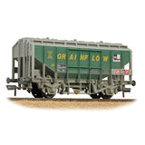PRE - ORDER: Bachmann 35 Ton PAA Bulk Grain Wagon 'Grainflow' Green & Grey WEATHERED - OO Gauge - Phillips Hobbies