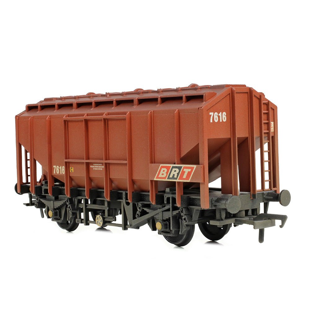 PRE - ORDER: Bachmann 35 Ton PAV Bulk Grain Wagon BRT Brown WEATHERED - OO Gauge - Phillips Hobbies