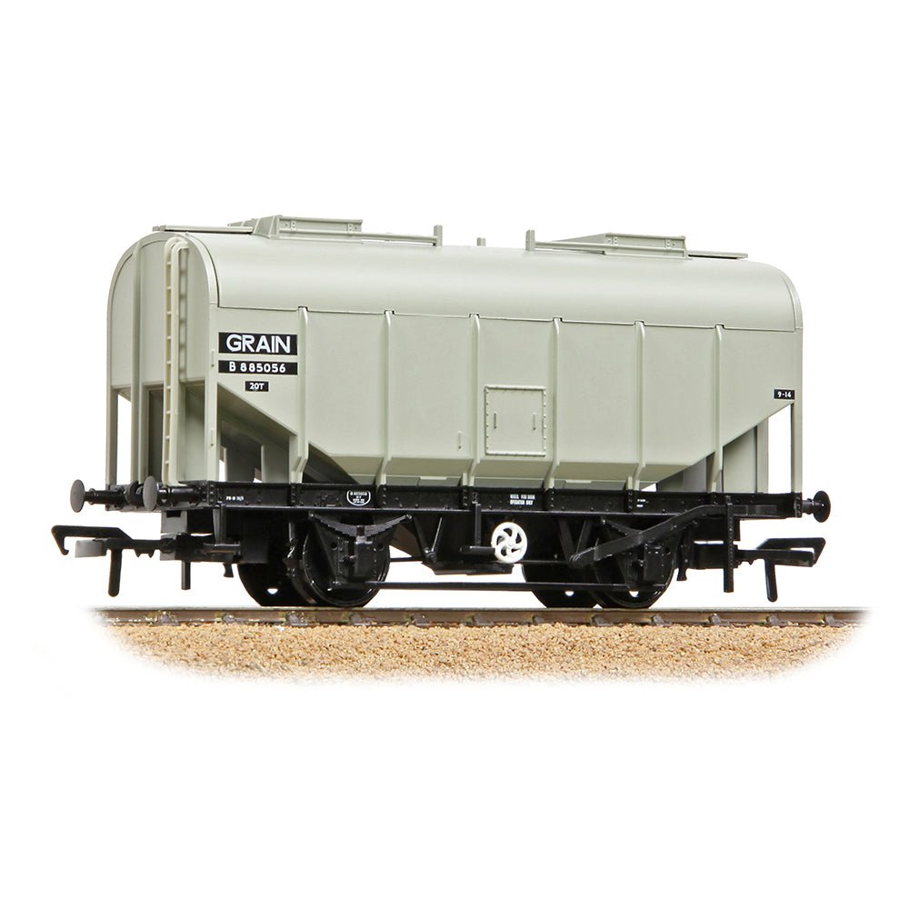 PRE - ORDER: Bachmann BR 20T Grain Hopper BR Grey (Early) - OO Gauge - Phillips Hobbies