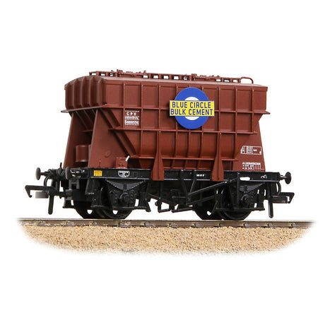 PRE - ORDER: Bachmann BR 22T CPV Presflo Bulk Powder Wagon BR Bauxite 'Blue Circle' - OO Gauge - Phillips Hobbies