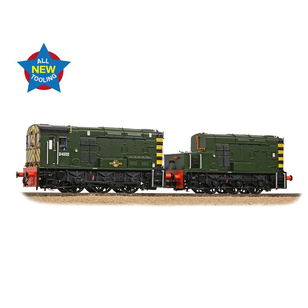 PRE - ORDER: Bachmann Class 13 D4502 BR Green (Wasp Stripes) - OO Gauge - Phillips Hobbies