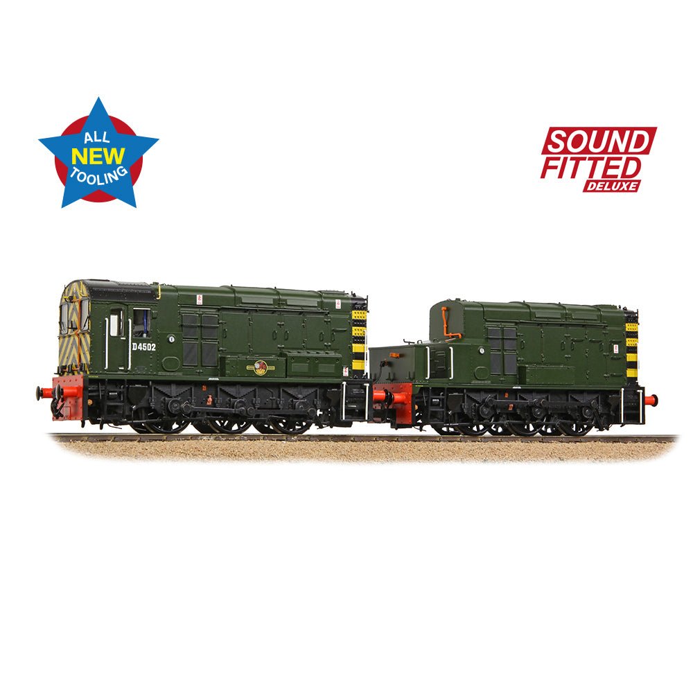 PRE - ORDER: Bachmann Class 13 D4502 BR Green (Wasp Stripes) SOUND FITTED DELUXE - OO Gauge - Phillips Hobbies