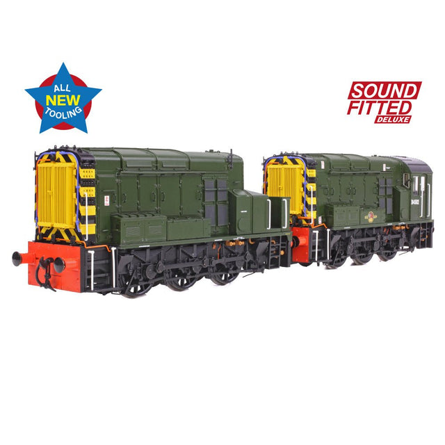 PRE - ORDER: Bachmann Class 13 D4502 BR Green (Wasp Stripes) SOUND FITTED DELUXE - OO Gauge - Phillips Hobbies