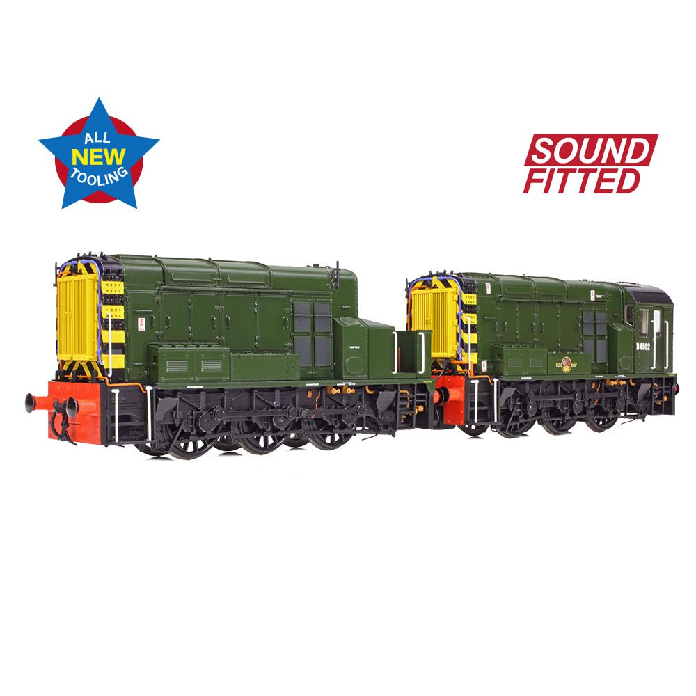 PRE - ORDER: Bachmann Class 13 D4502 BR Green (Wasp Stripes) SOUND FITTED - OO Gauge - Phillips Hobbies