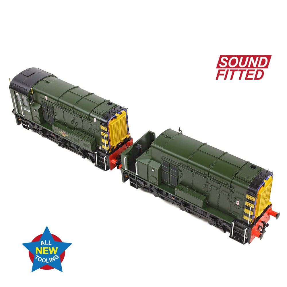 PRE - ORDER: Bachmann Class 13 D4502 BR Green (Wasp Stripes) SOUND FITTED - OO Gauge - Phillips Hobbies
