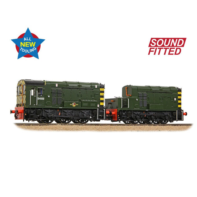 PRE - ORDER: Bachmann Class 13 D4502 BR Green (Wasp Stripes) SOUND FITTED - OO Gauge - Phillips Hobbies