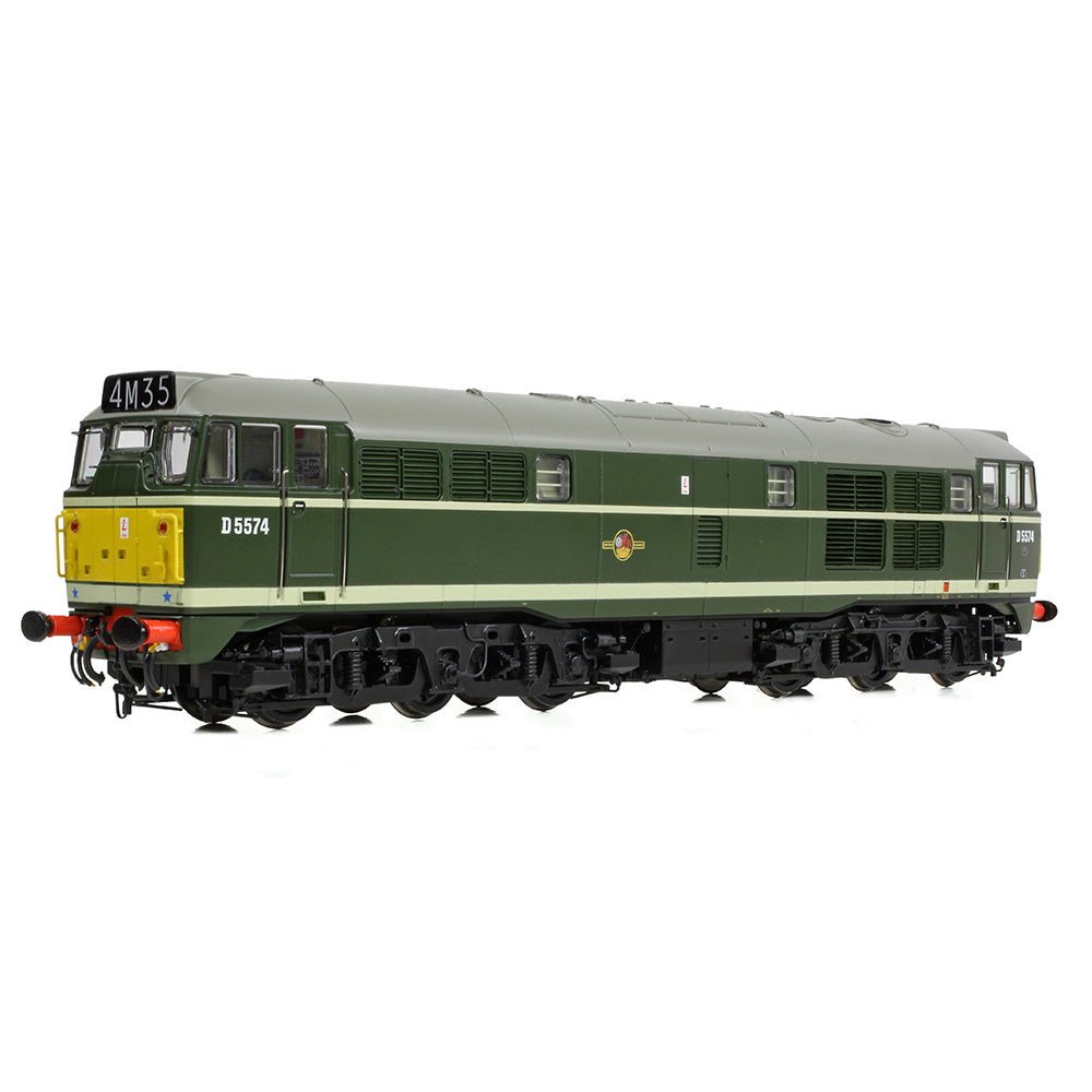PRE - ORDER: Bachmann Class 30 D5574 BR Green (Small Yellow Panels) - OO Gauge - Phillips Hobbies