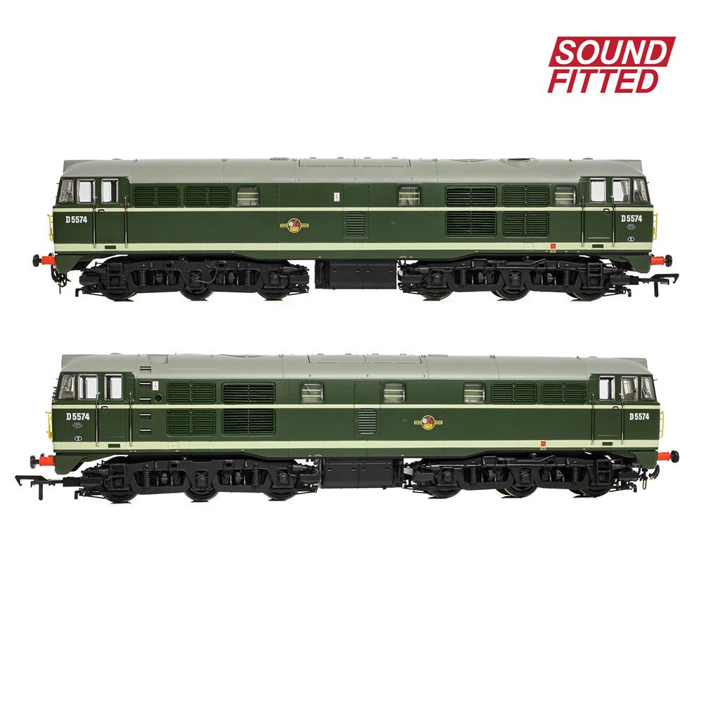 PRE - ORDER: Bachmann Class 30 D5574 BR Green (Small Yellow Panels) SOUND FITTED - OO Gauge - Phillips Hobbies