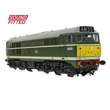 PRE - ORDER: Bachmann Class 30 D5574 BR Green (Small Yellow Panels) SOUND FITTED - OO Gauge - Phillips Hobbies