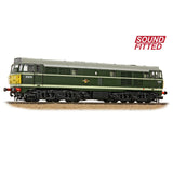 PRE - ORDER: Bachmann Class 30 D5574 BR Green (Small Yellow Panels) SOUND FITTED - OO Gauge - Phillips Hobbies
