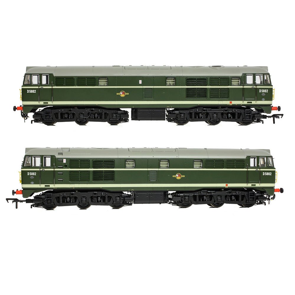 PRE - ORDER: Bachmann Class 30 D5862 BR Green (Small Yellow Panels) - OO Gauge - Phillips Hobbies