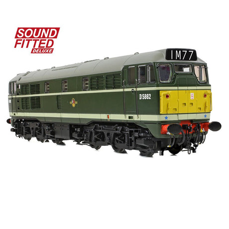PRE - ORDER: Bachmann Class 30 D5862 BR Green (Small Yellow Panels) SOUND FITTED DELUXE - OO Gauge - Phillips Hobbies