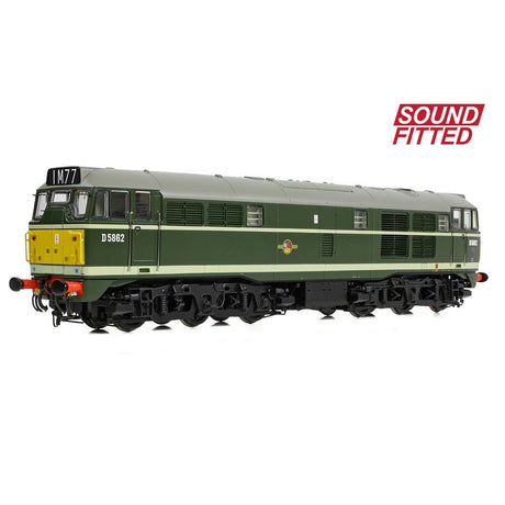 PRE - ORDER: Bachmann Class 30 D5862 BR Green (Small Yellow Panels) SOUND FITTED - OO Gauge - Phillips Hobbies