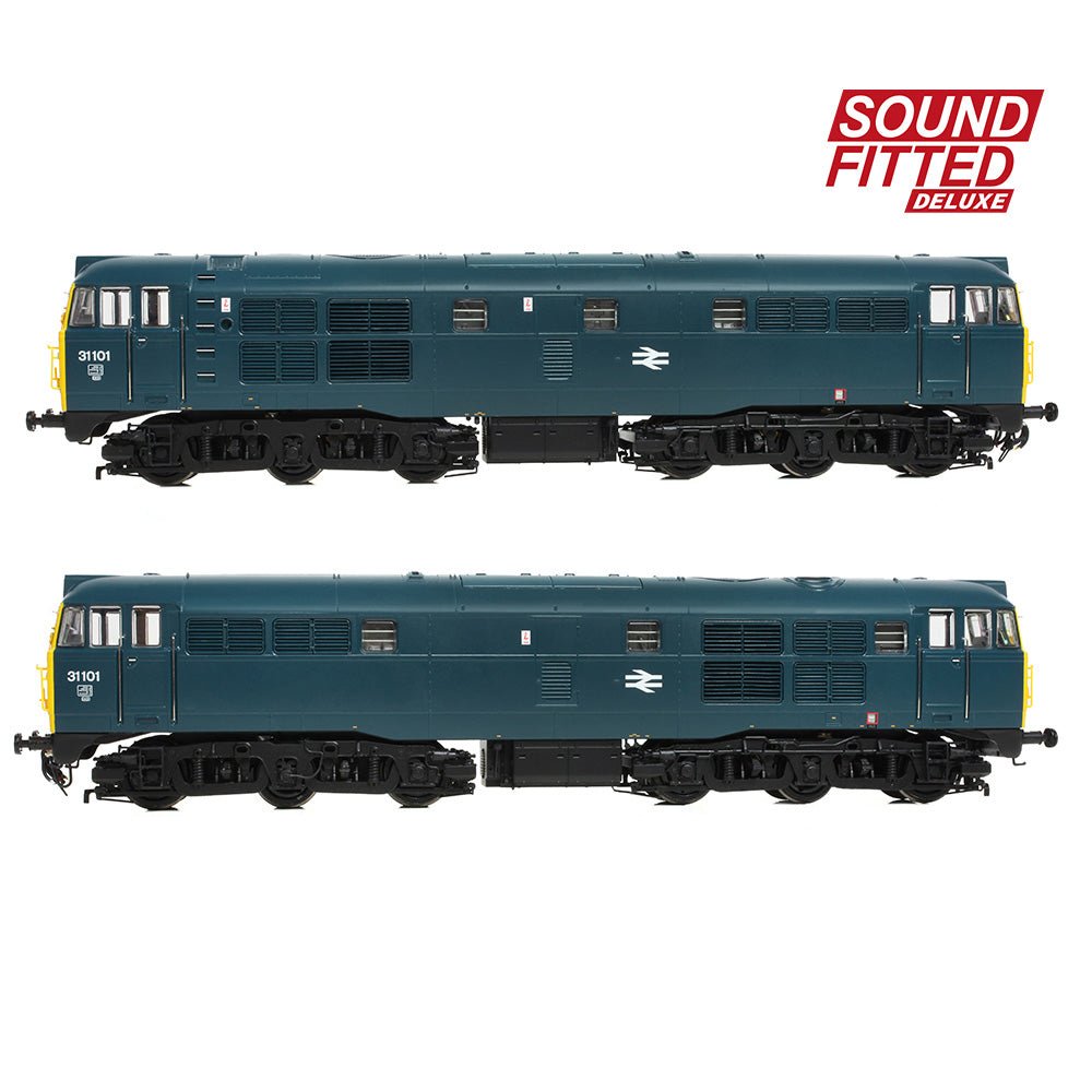 PRE - ORDER: Bachmann Class 31/1 31101 BR Blue SOUND FITTED DELUXE - OO Gauge - Phillips Hobbies