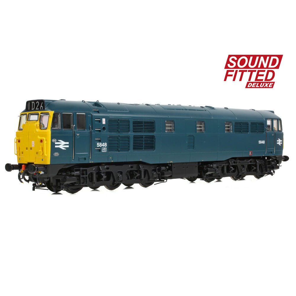 PRE - ORDER: Bachmann Class 31/1 5848 BR Blue SOUND FITTED DELUXE - OO Gauge - Phillips Hobbies
