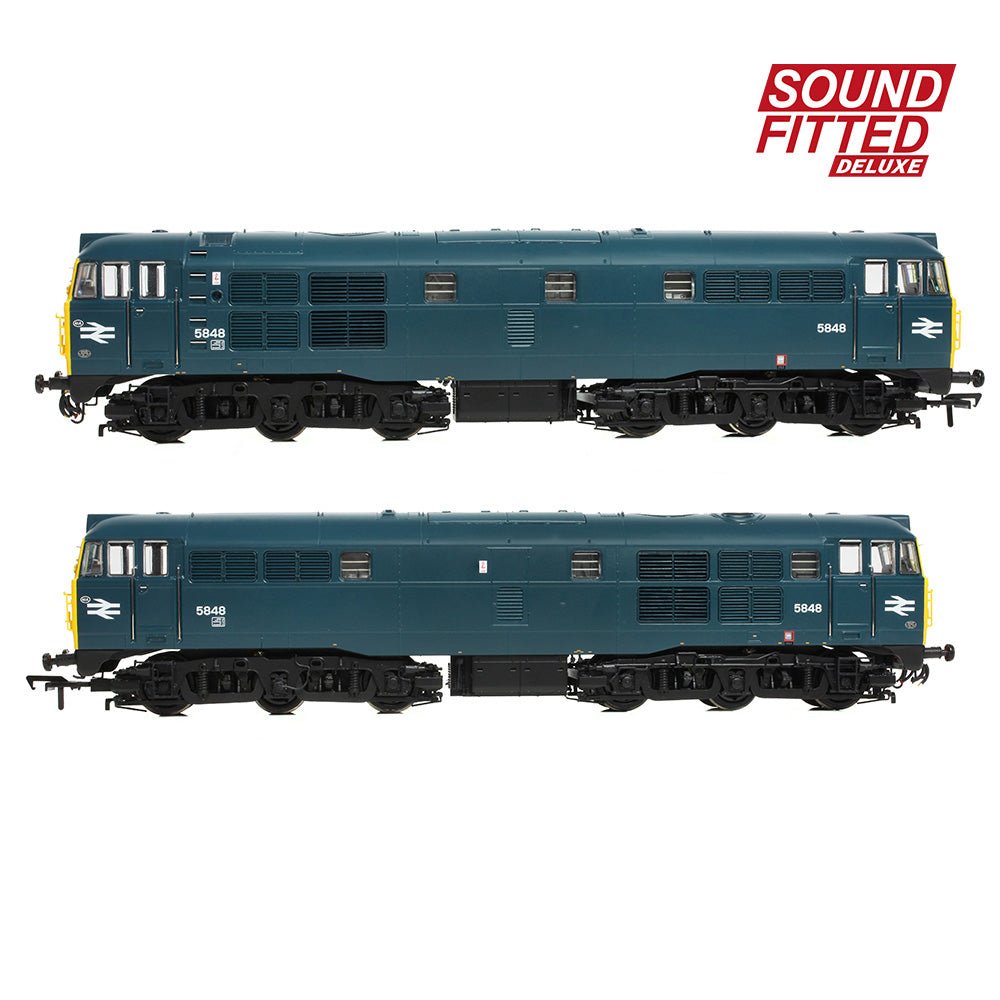 PRE - ORDER: Bachmann Class 31/1 5848 BR Blue SOUND FITTED DELUXE - OO Gauge - Phillips Hobbies