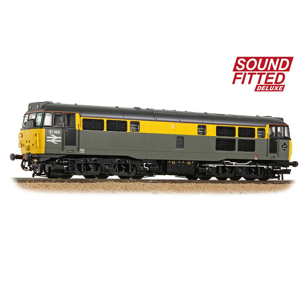 PRE - ORDER: Bachmann Class 31/1 Refurbished 31188 BR Engineers Grey & Yellow SOUND FITTED DELUXE - OO Gauge - Phillips Hobbies