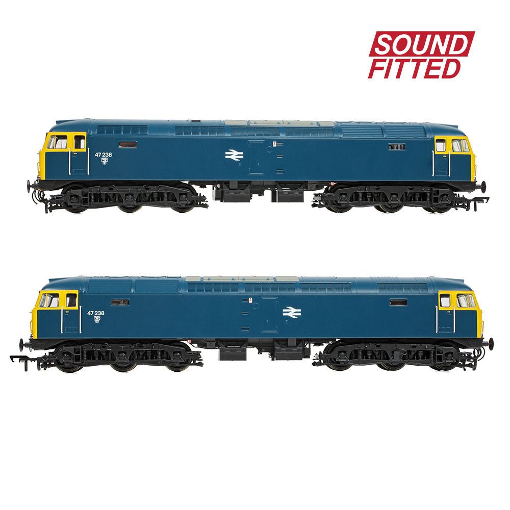 PRE - ORDER: Bachmann Class 47/0 47238 BR Blue SOUND FITTED - OO Gauge - Phillips Hobbies