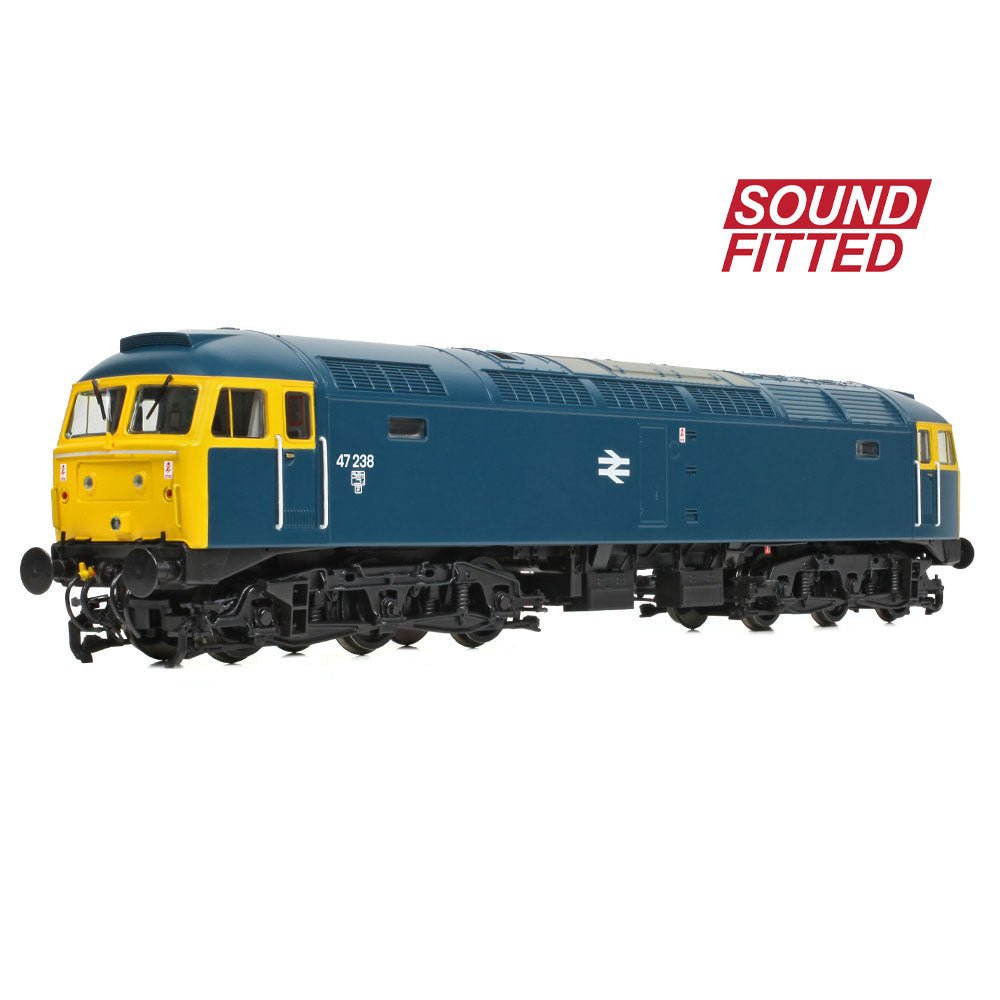 PRE - ORDER: Bachmann Class 47/0 47238 BR Blue SOUND FITTED - OO Gauge - Phillips Hobbies