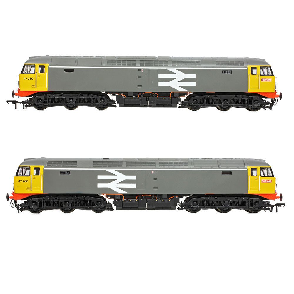 PRE - ORDER: Bachmann Class 47/0 47280 BR Railfreight Grey - OO Gauge - Phillips Hobbies