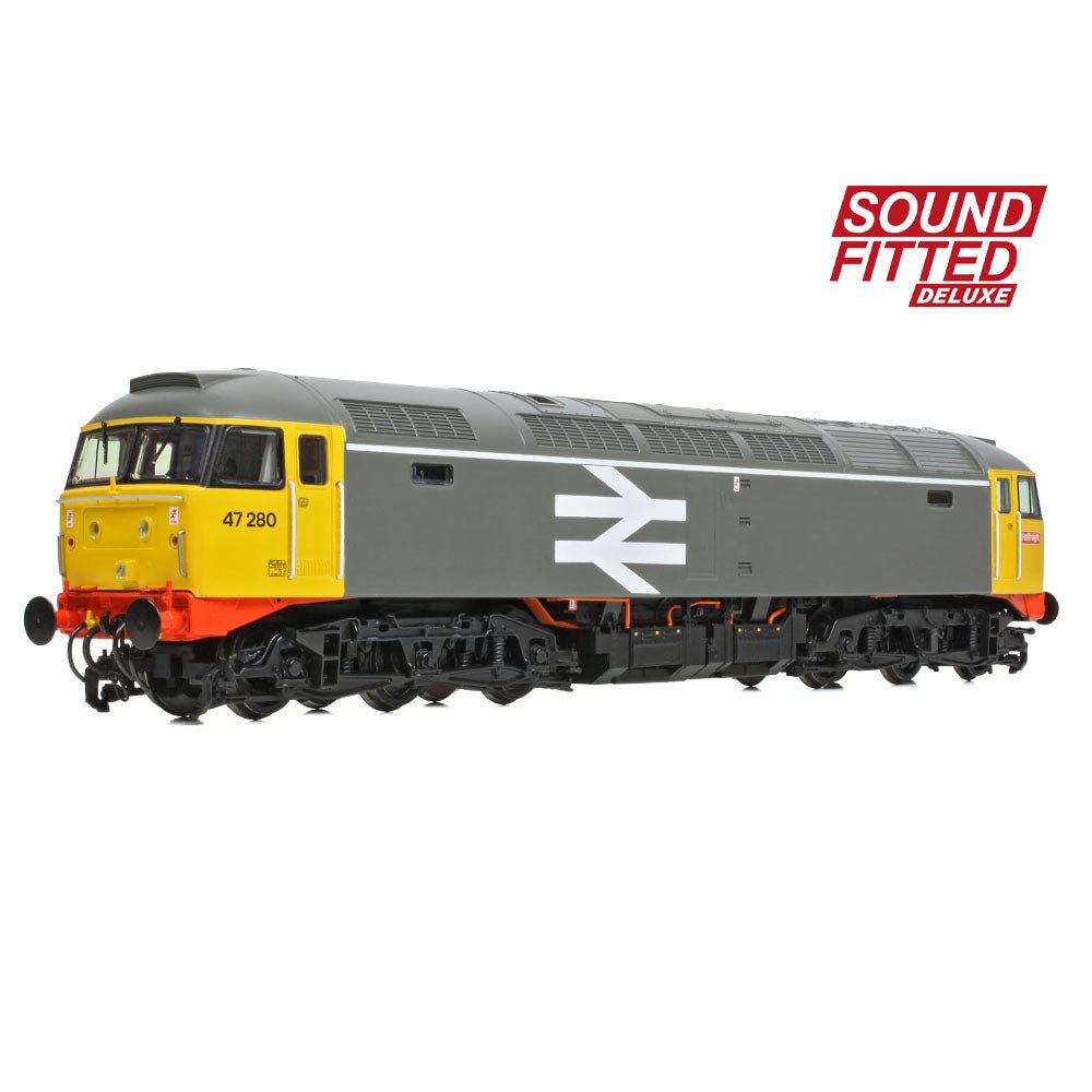 PRE - ORDER: Bachmann Class 47/0 47280 BR Railfreight Grey SOUND FITTED DELUXE - OO Gauge - Phillips Hobbies