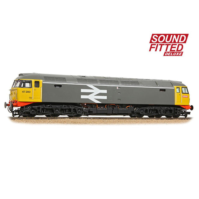 PRE - ORDER: Bachmann Class 47/0 47280 BR Railfreight Grey SOUND FITTED DELUXE - OO Gauge - Phillips Hobbies