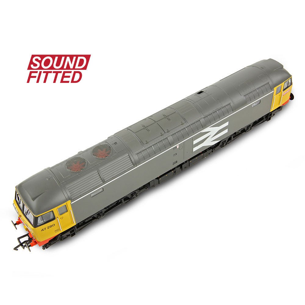 PRE - ORDER: Bachmann Class 47/0 47280 BR Railfreight Grey SOUND FITTED - OO Gauge - Phillips Hobbies
