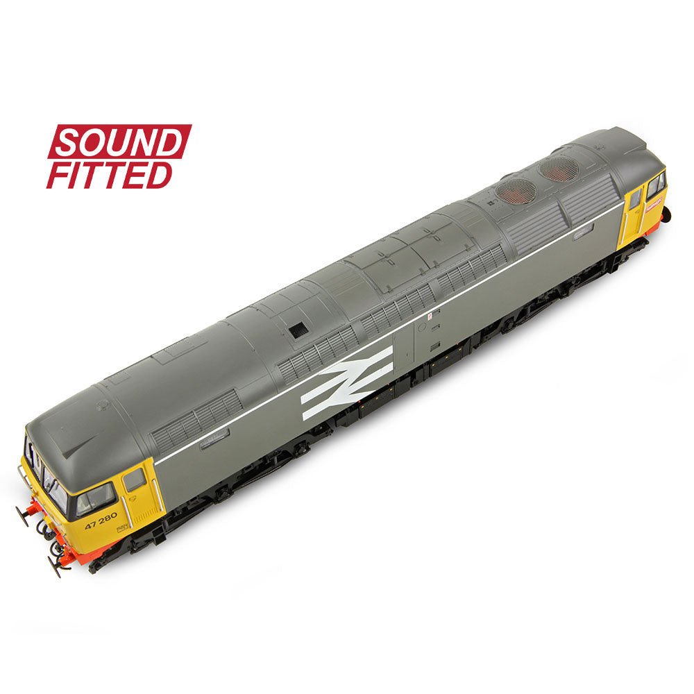 PRE - ORDER: Bachmann Class 47/0 47280 BR Railfreight Grey SOUND FITTED - OO Gauge - Phillips Hobbies