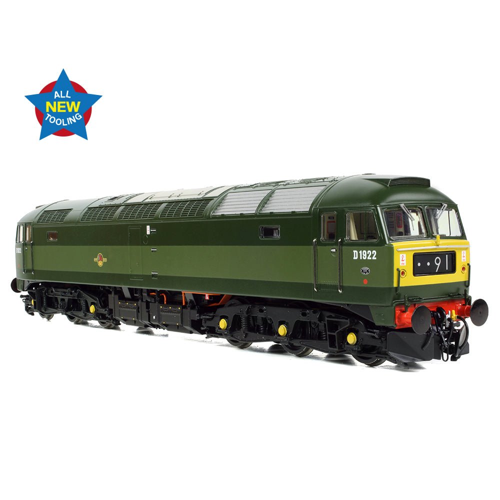 PRE - ORDER: Bachmann Class 47/0 D1922 BR Two - Tone Green (Small Yellow Panels) - OO Gauge - Phillips Hobbies