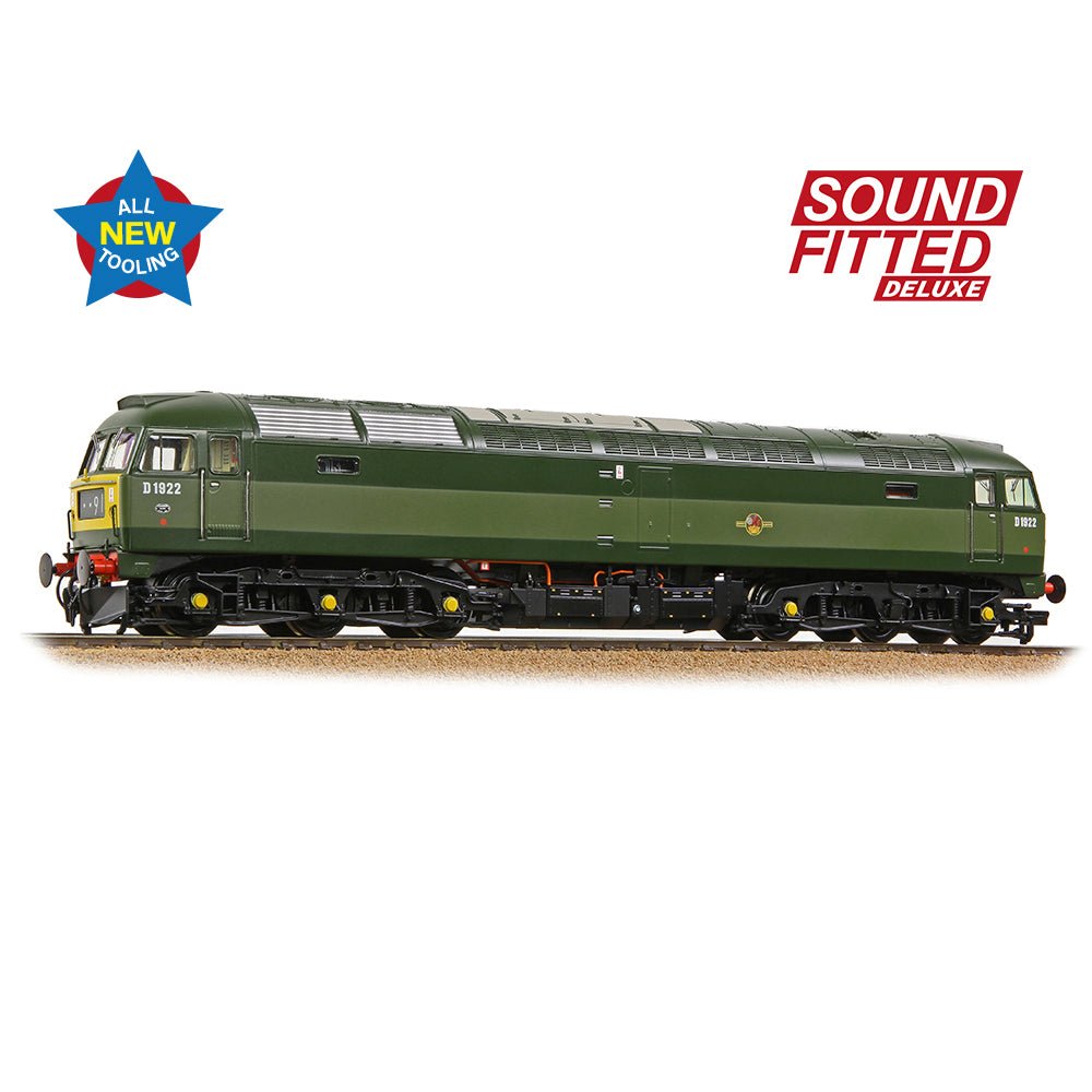 PRE - ORDER: Bachmann Class 47/0 D1922 BR Two - Tone Green (Small Yellow Panels) SOUND FITTED DELUXE - OO Gauge - Phillips Hobbies