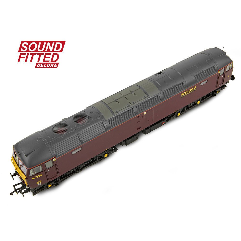 PRE - ORDER: Bachmann Class 47/4 47826 WCRC Maroon SOUND FITTED DELUXE - OO Gauge - Phillips Hobbies