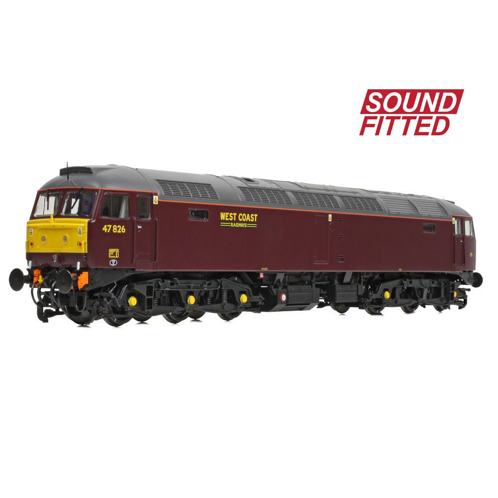 PRE - ORDER: Bachmann Class 47/4 47826 WCRC Maroon SOUND FITTED - OO Gauge - Phillips Hobbies
