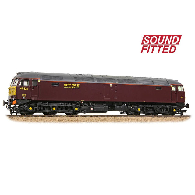 PRE - ORDER: Bachmann Class 47/4 47826 WCRC Maroon SOUND FITTED - OO Gauge - Phillips Hobbies