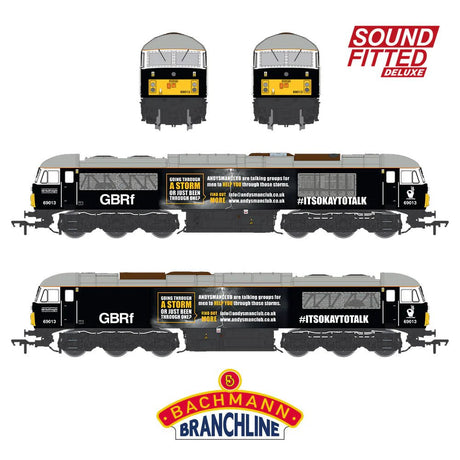 PRE - ORDER: Bachmann Class 69 69013 Andy's Man Club GBRf Black SOUND FITTED DELUXE - OO Gauge - Phillips Hobbies