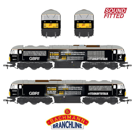 PRE - ORDER: Bachmann Class 69 69013 Andy's Man Club GBRf Black SOUND FITTED - OO Gauge - Phillips Hobbies