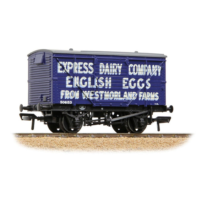 PRE - ORDER: Bachmann LMS 12T Planked Ventilated Van 'Express Dairy Company' Blue - OO Gauge - Phillips Hobbies