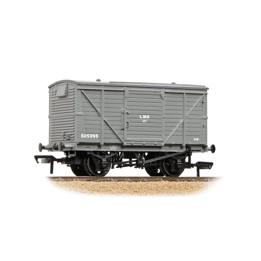 PRE - ORDER: Bachmann LMS 12T Planked Ventilated Van LMS Grey - OO Gauge - Phillips Hobbies