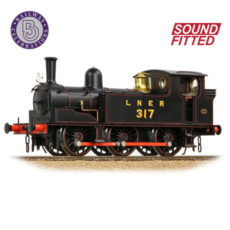 PRE - ORDER: Bachmann NER E (J71) Tank 317 LNER Lined Black SOUND FITTED - OO Gauge - Phillips Hobbies
