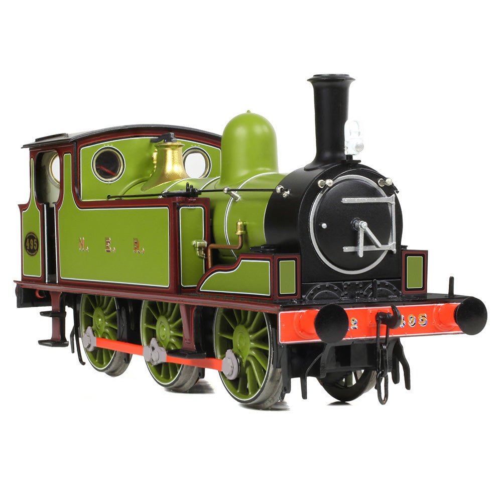 PRE - ORDER: Bachmann NER E Tank 495 NER Lined Green & Maroon - OO Gauge - Phillips Hobbies