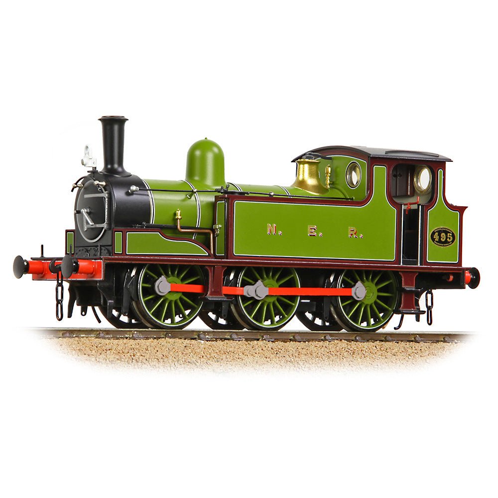 PRE - ORDER: Bachmann NER E Tank 495 NER Lined Green & Maroon - OO Gauge - Phillips Hobbies