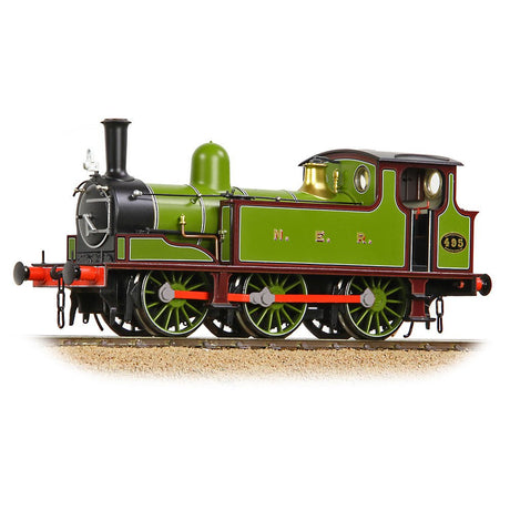 PRE - ORDER: Bachmann NER E Tank 495 NER Lined Green & Maroon - OO Gauge - Phillips Hobbies