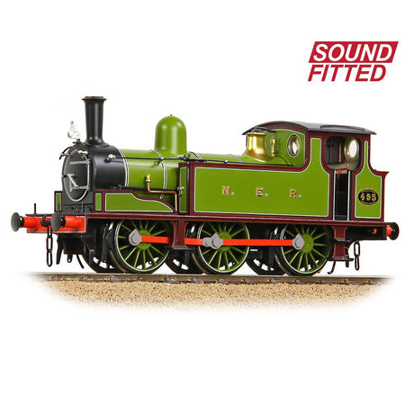 PRE - ORDER: Bachmann NER E Tank 495 NER Lined Green & Maroon SOUND FITTED - OO Gauge - Phillips Hobbies