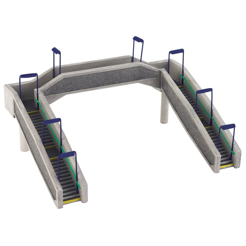 PRE - ORDER: Bachmann Scenecraft Concrete Footbridge - Blue - Phillips Hobbies