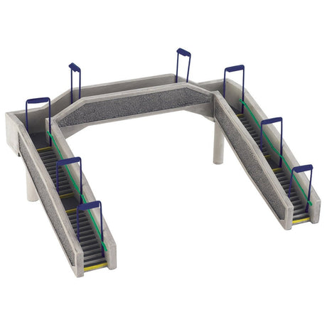PRE - ORDER: Bachmann Scenecraft Concrete Footbridge - Blue - Phillips Hobbies