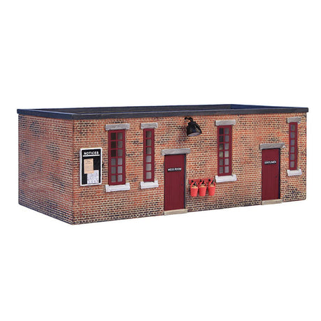 PRE - ORDER: Bachmann Scenecraft Depot Mess Room and Toilet - Red Doors - Phillips Hobbies