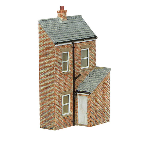 PRE - ORDER: Bachmann Scenecraft Low Relief Rear Of Terrace - Left Hand, White Door - Phillips Hobbies