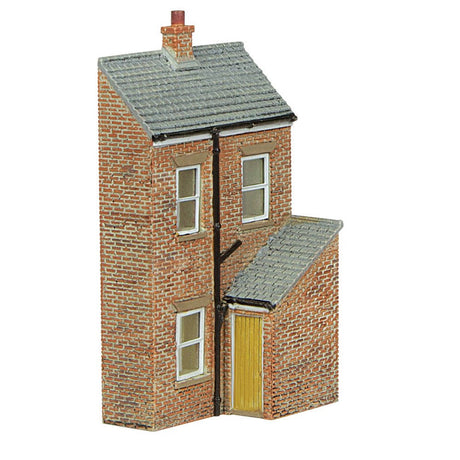 PRE - ORDER: Bachmann Scenecraft Low Relief Rear Of Terrace - Left Hand, Yellow Door - Phillips Hobbies