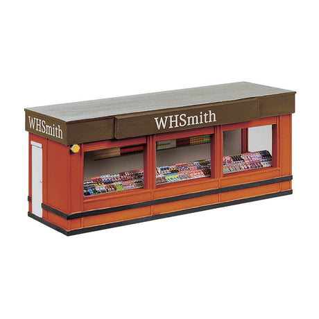 PRE - ORDER: Bachmann Scenecraft Newsagent Platform Kiosk - Orange & Brown - Phillips Hobbies