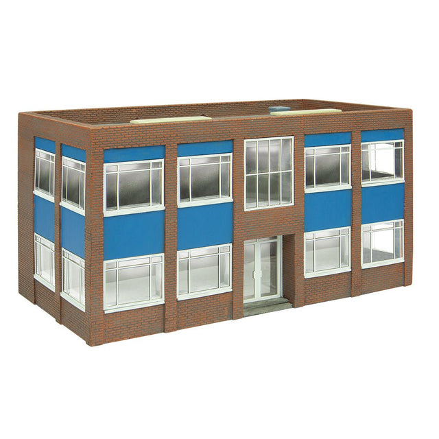 PRE - ORDER: Bachmann Scenecraft Two Storey Office Block - Blue - Phillips Hobbies